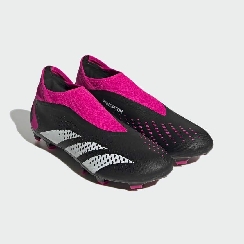 adidas Unisex Predator Accuracy.3 Firm Ground Soccer Shoe, Black/White/Team
