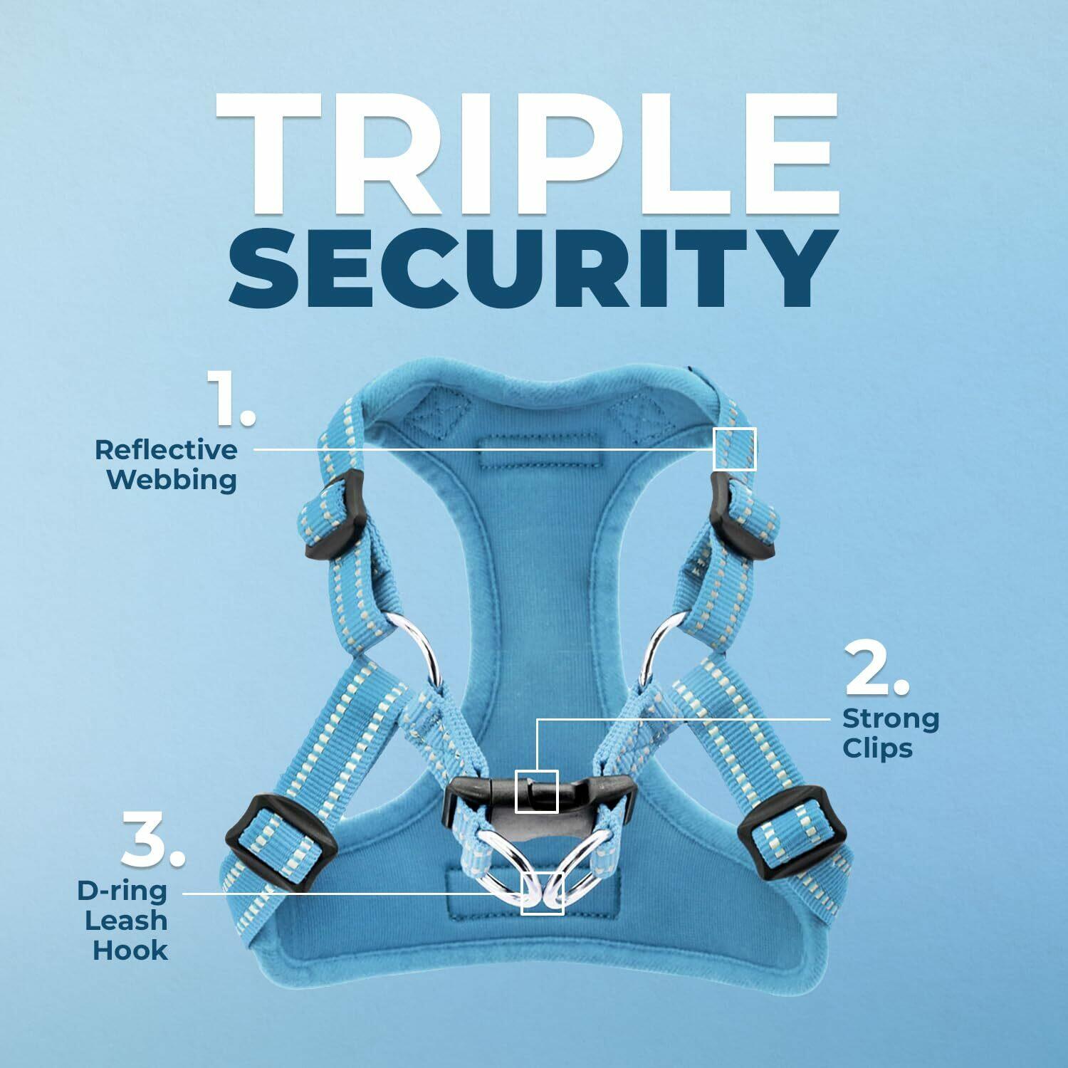 Best Pet Supplies Voyager Adjustable Dog Vest Harness Breathable No Pull Harness