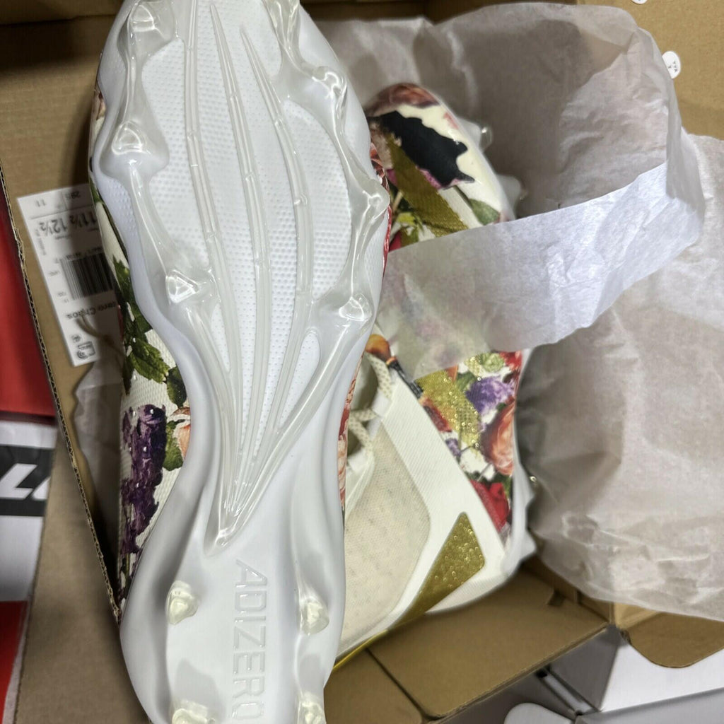 Adidas Adizero Chaos Speed Coronation White Gold Metallic Mens Football Cleats