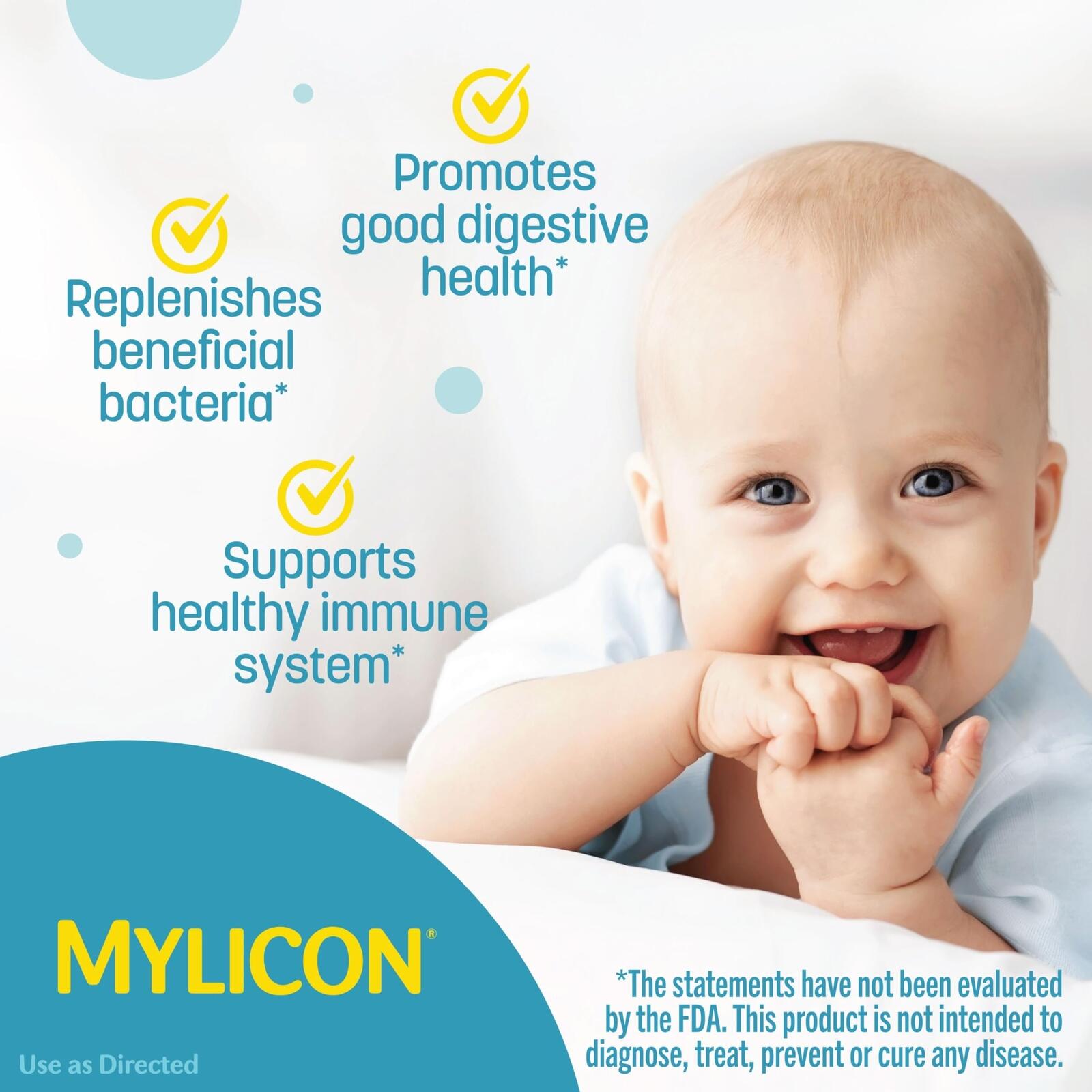 Infants' Mylicon Daily Probiotic Drops, for Colic and Fussiness, 8mL, 21 Daily