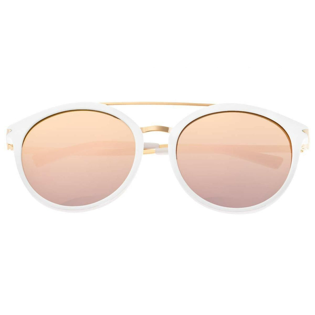 Rose Gold Polarized Sixty One Sunglasses - White/Gold SIXS145RG