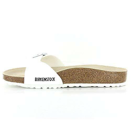 Birkenstock Madrid White Womens Slip On Mule Sandals 8