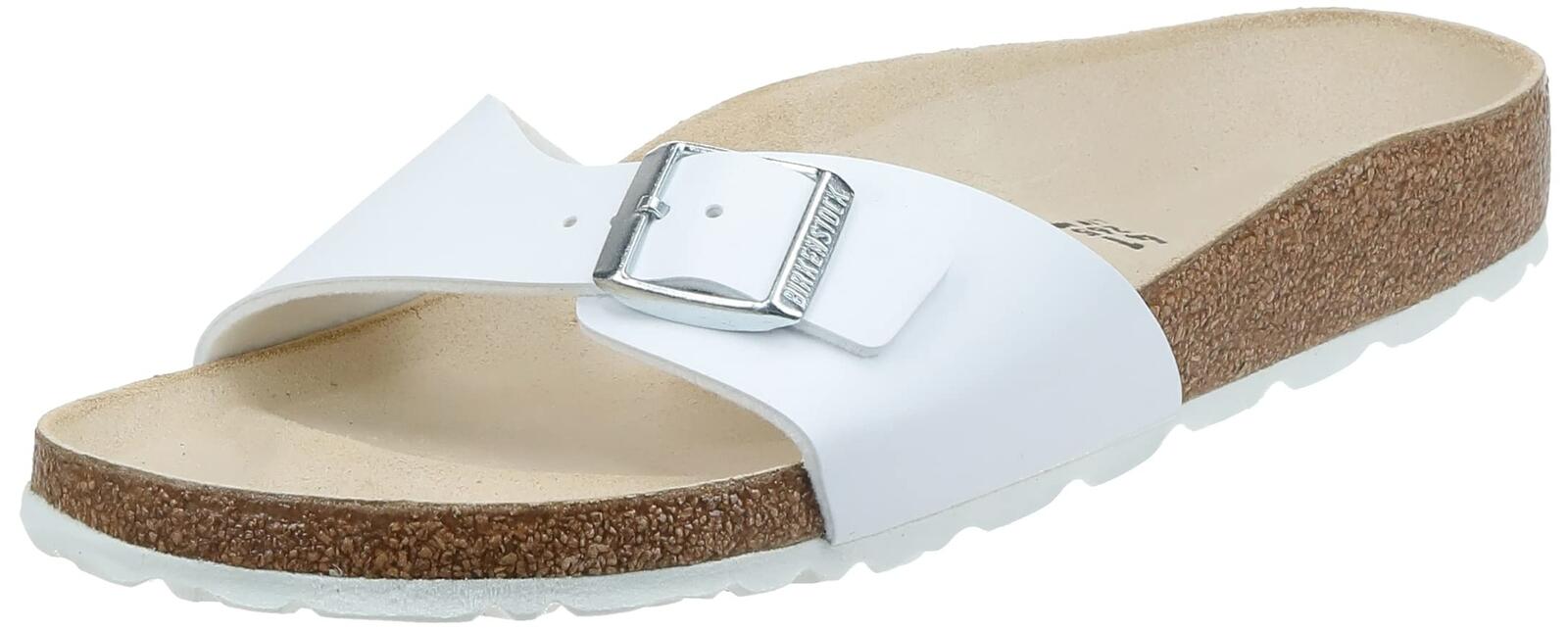 Birkenstock Madrid White Womens Slip On Mule Sandals 8
