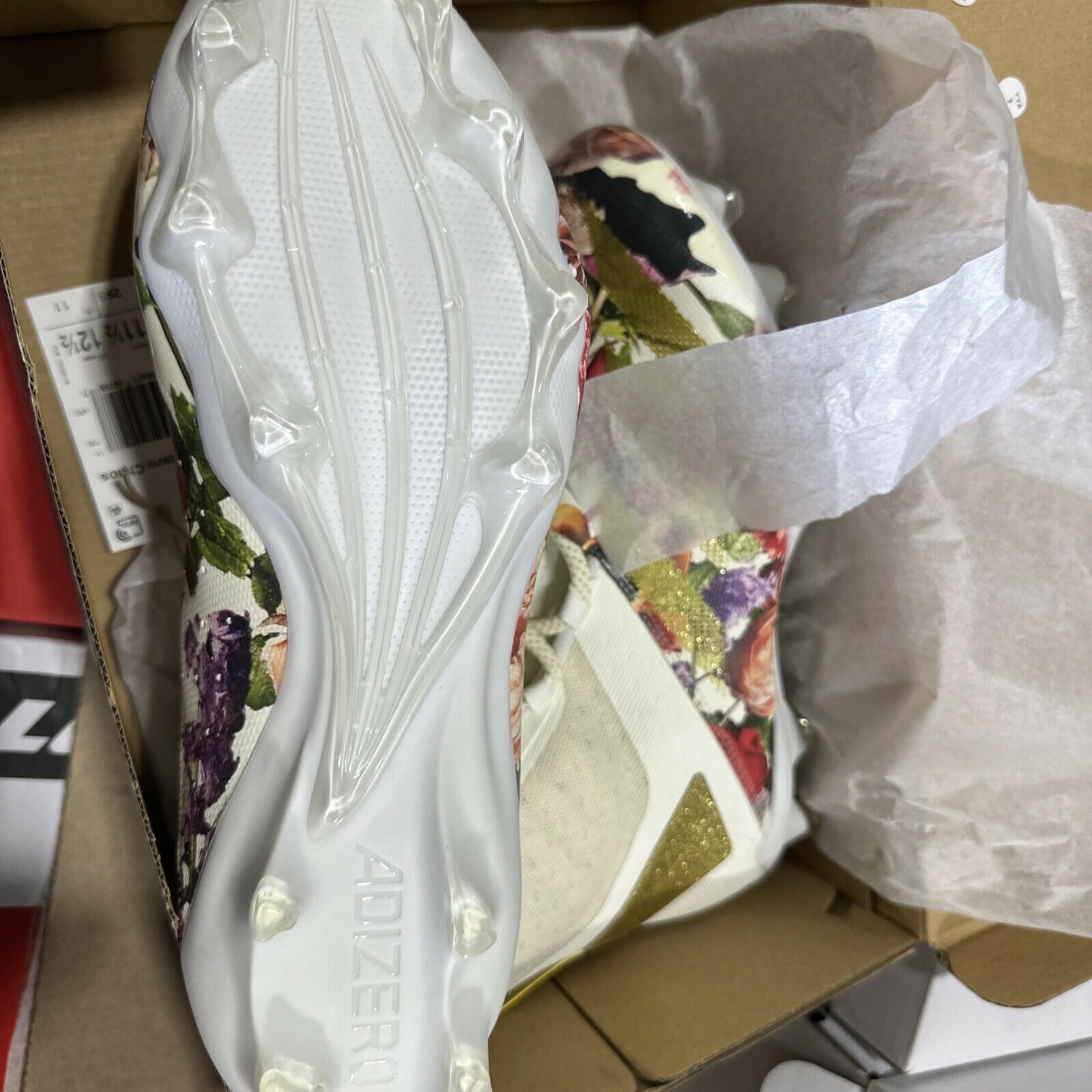 Adidas Adizero Chaos Speed Coronation White Gold Metallic Mens Football Cleats