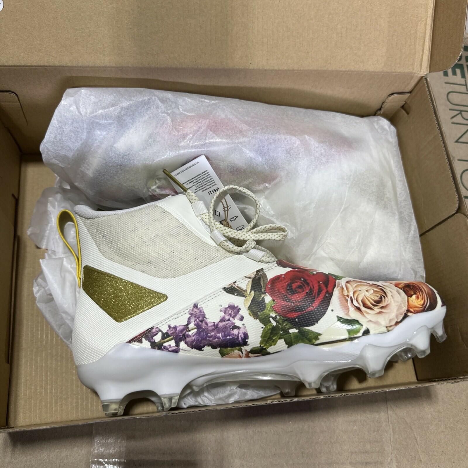 Adidas Adizero Chaos Speed Coronation White Gold Metallic Mens Football Cleats