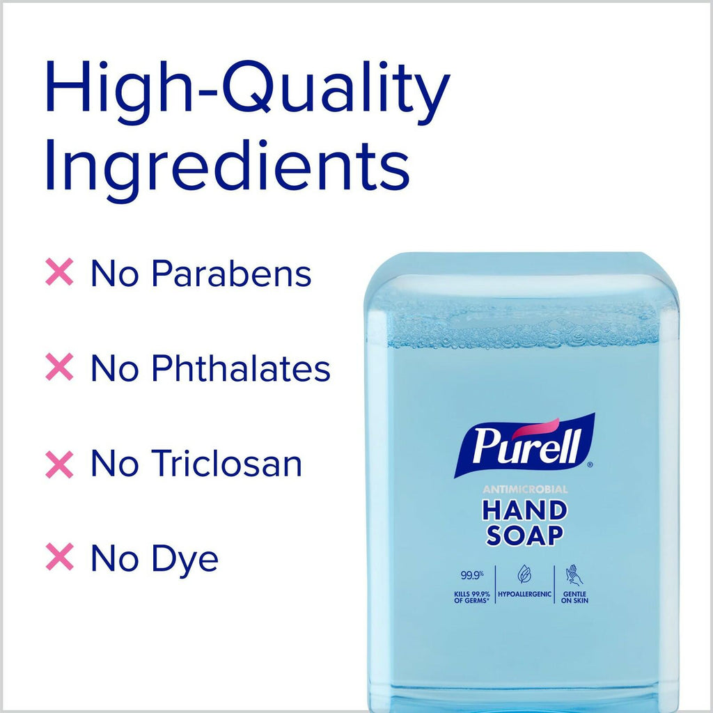PURELL Antimicrobial Foaming Hand Soap, Light Fragrance, 1200 mL Refill for