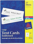 Avery Laser/Inkjet Embossed Tent Cards