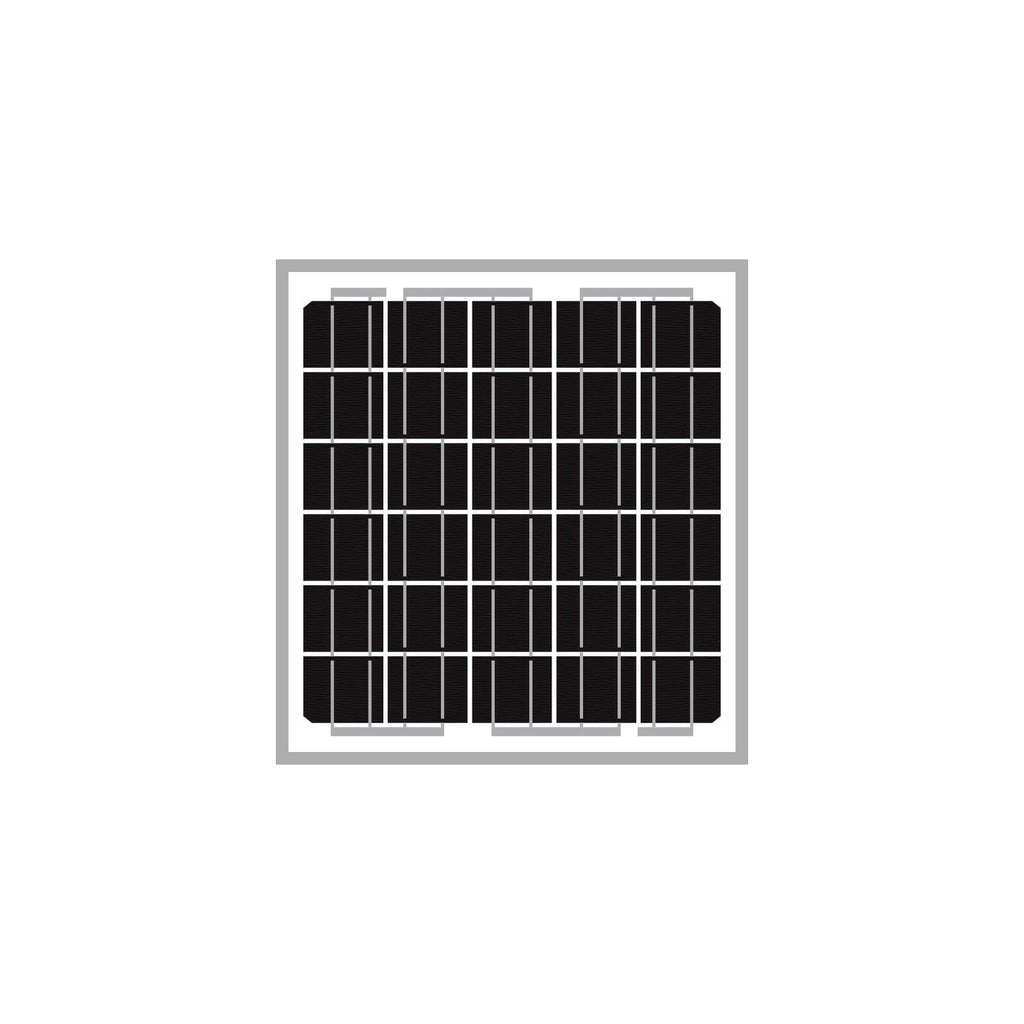 Newpowa 5W(Watts) 12V(Volts) 5W Monocrystalline 10BB Solar Panel Battery