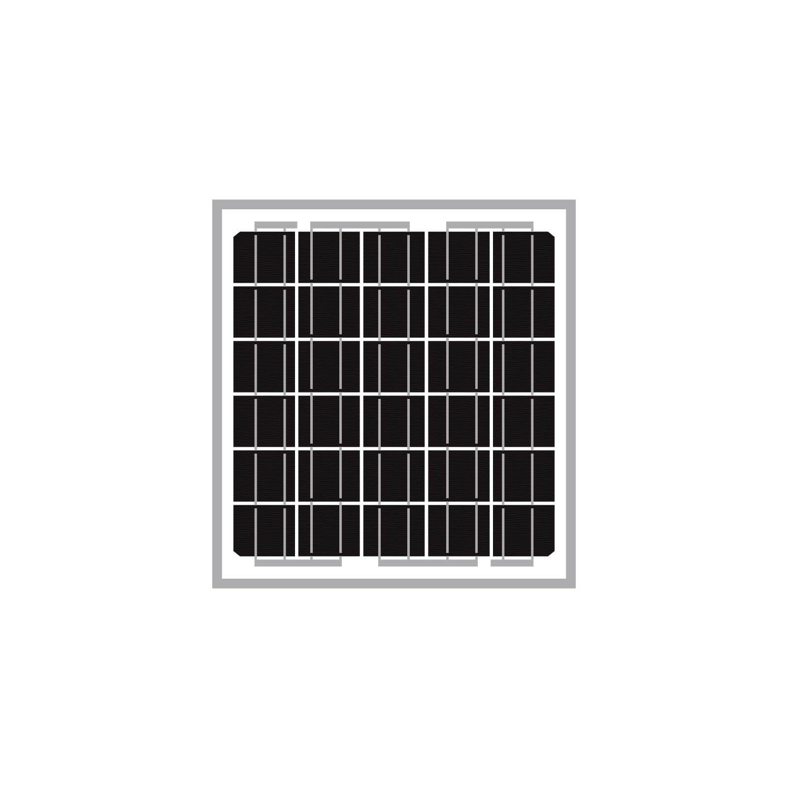 Newpowa 5W(Watts) 12V(Volts) 5W Monocrystalline 10BB Solar Panel Battery