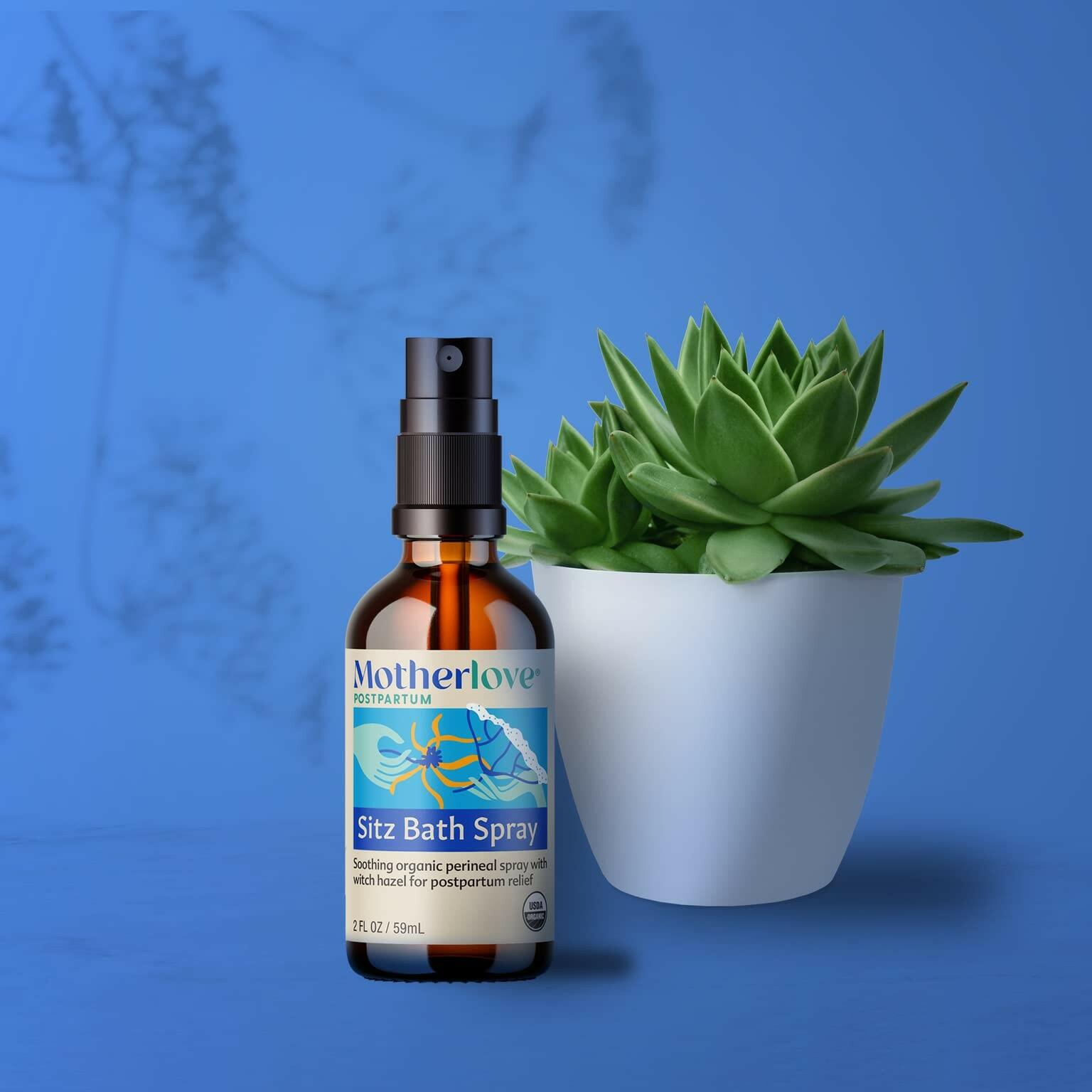 Motherlove Sitz Bath Spray (2 oz) Sitz Bath for Postpartum Care—Herbal Perineal