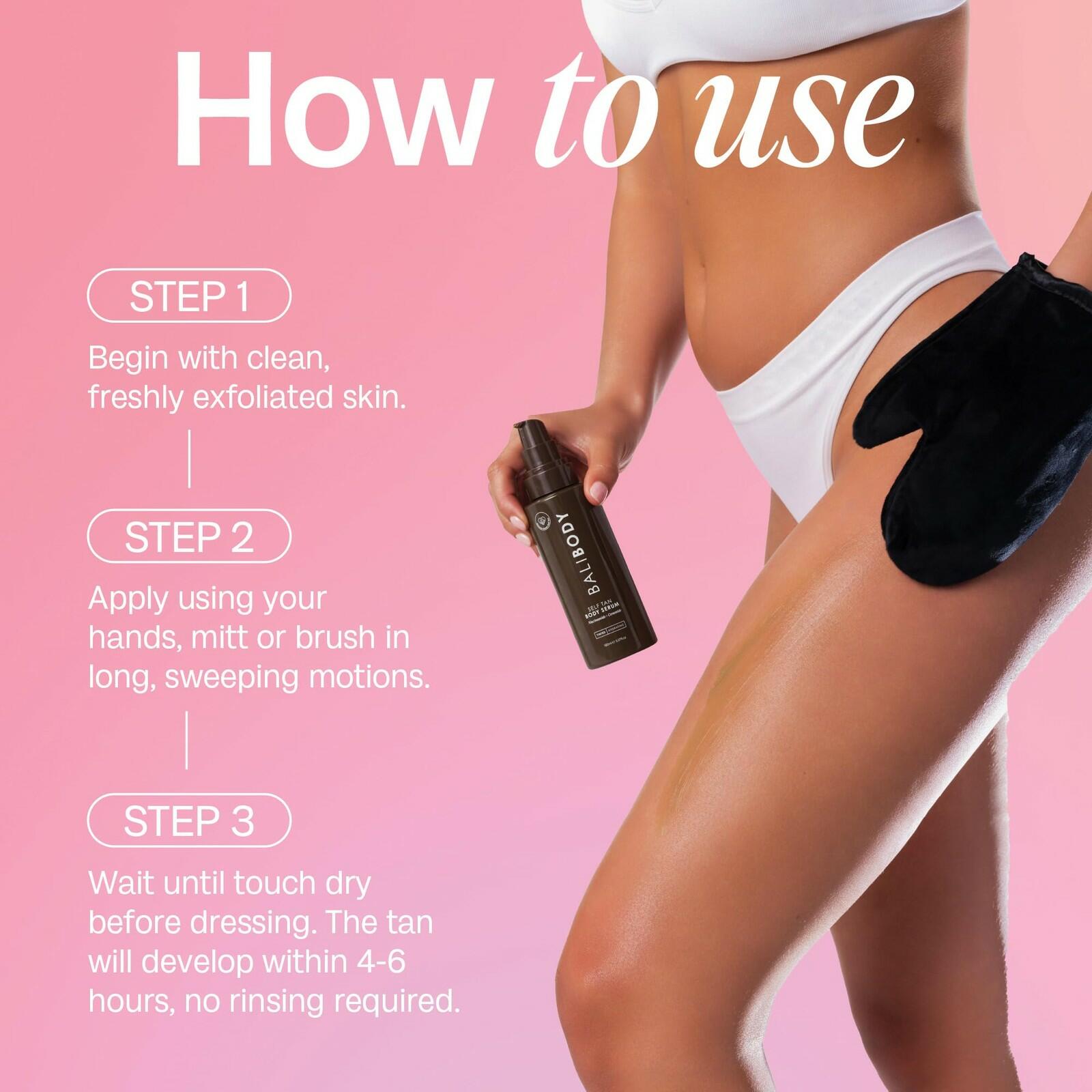 Bali Body Self Tan Body Serum | Streak-Free Self Tanner Serum for Women All Skin