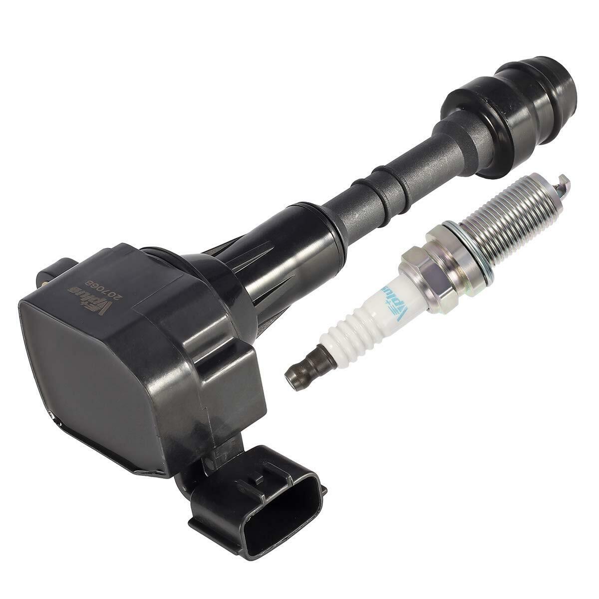 Vplus Set of 6 Ignition Coils UF349 & Spark Plugs 4469 Compatible with Nissan