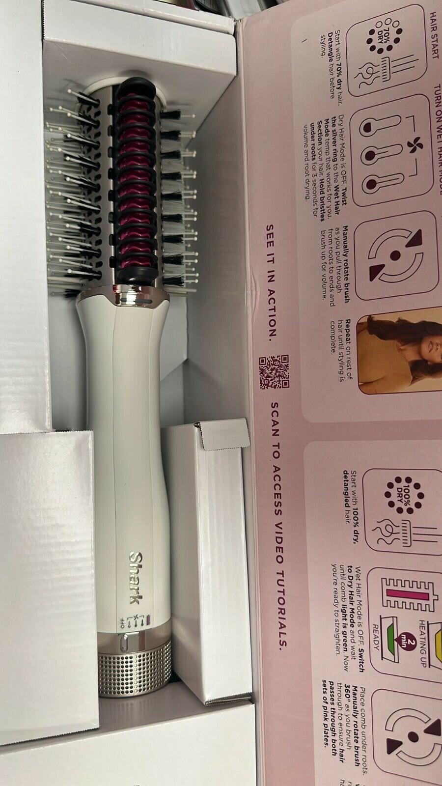 Shark - SmoothStyle Heated Comb and Blow Dryer Brush, Dual Mode, For All Hair...