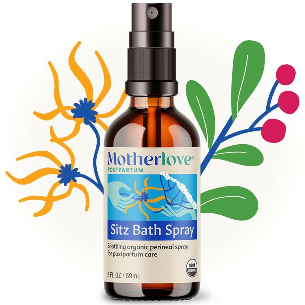 Motherlove Sitz Bath Spray (2 oz) Sitz Bath for Postpartum Care—Herbal Perineal