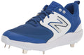 New Balance Men's Fresh Foam X 3000 V6 Metal Baseball Shoe, Royal/White, 6.5