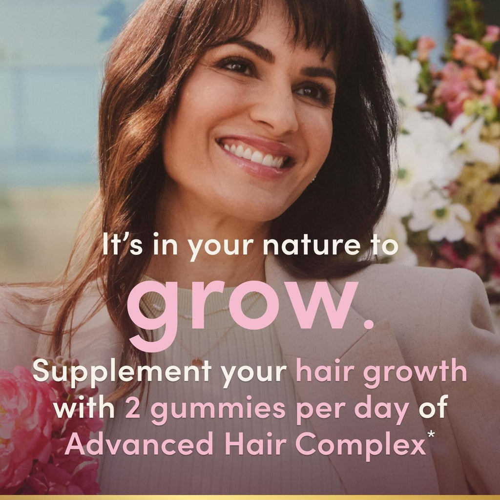 Nature's Bounty Hair Growth Gummies for Supporting Thicker, Fuller Hair with