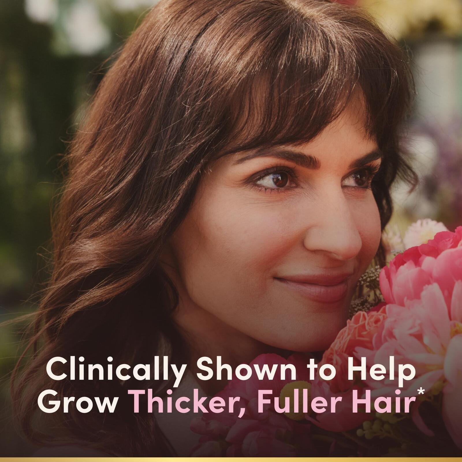 Nature's Bounty Hair Growth Gummies for Supporting Thicker, Fuller Hair with