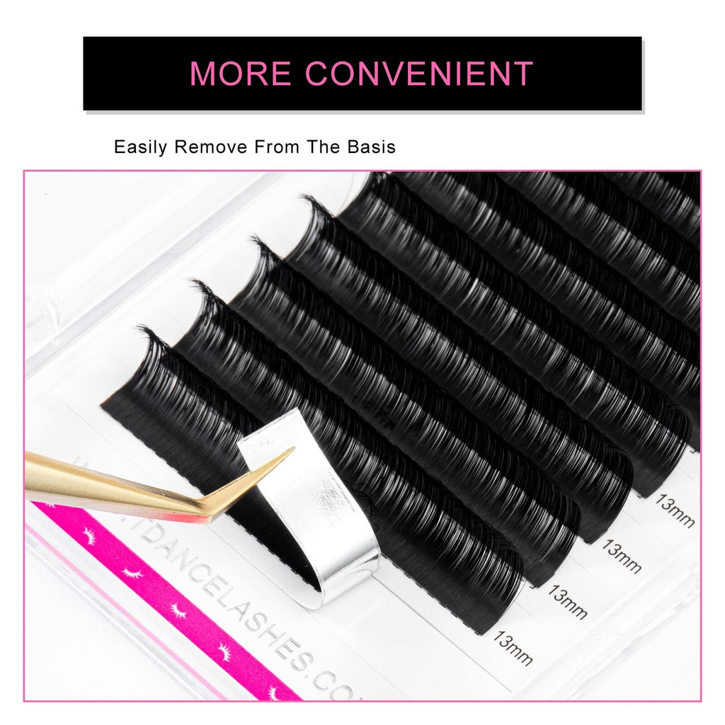 TDANCE Premium DD Curl 19mm Semi Permanent Individual Eyelash Extensions 0.05mm