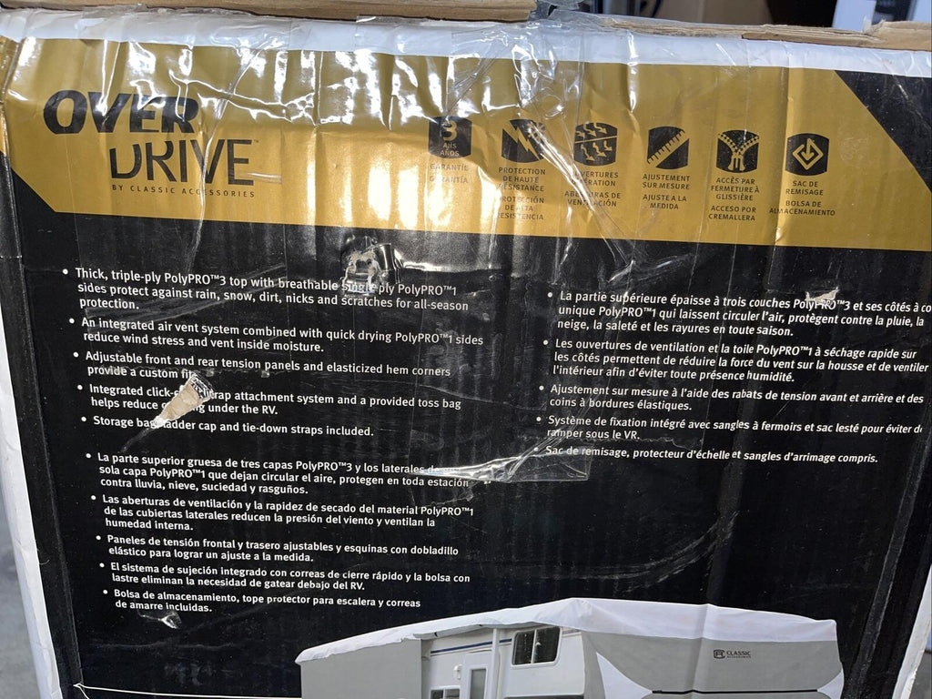 Classic Accessories OverDrive PolyPro 3 Deluxe Class C RV Cover 32–35 ft