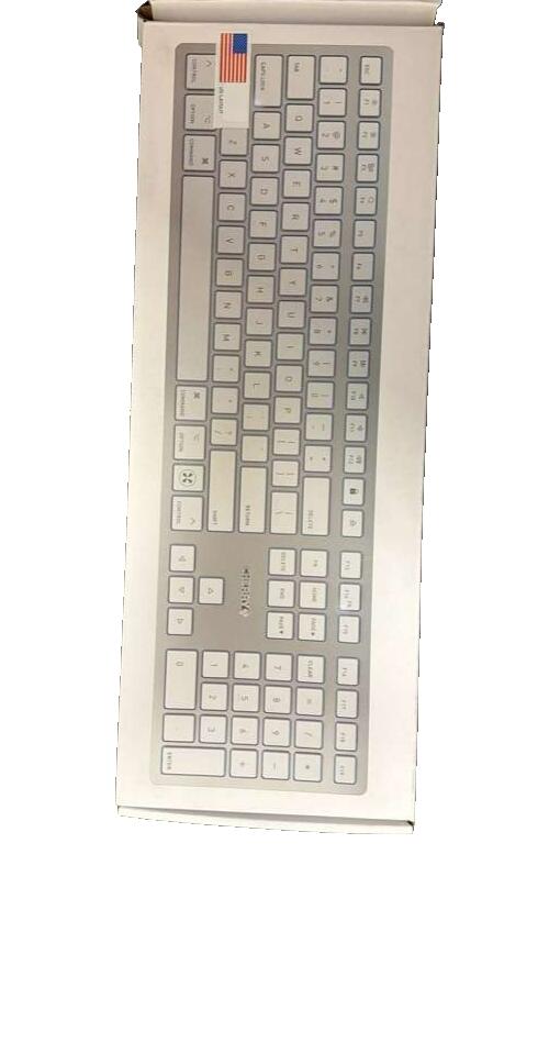 CHERRY KW 9100 SLIM Wireless Keyboard for Mac Rechargeable White/Silver New