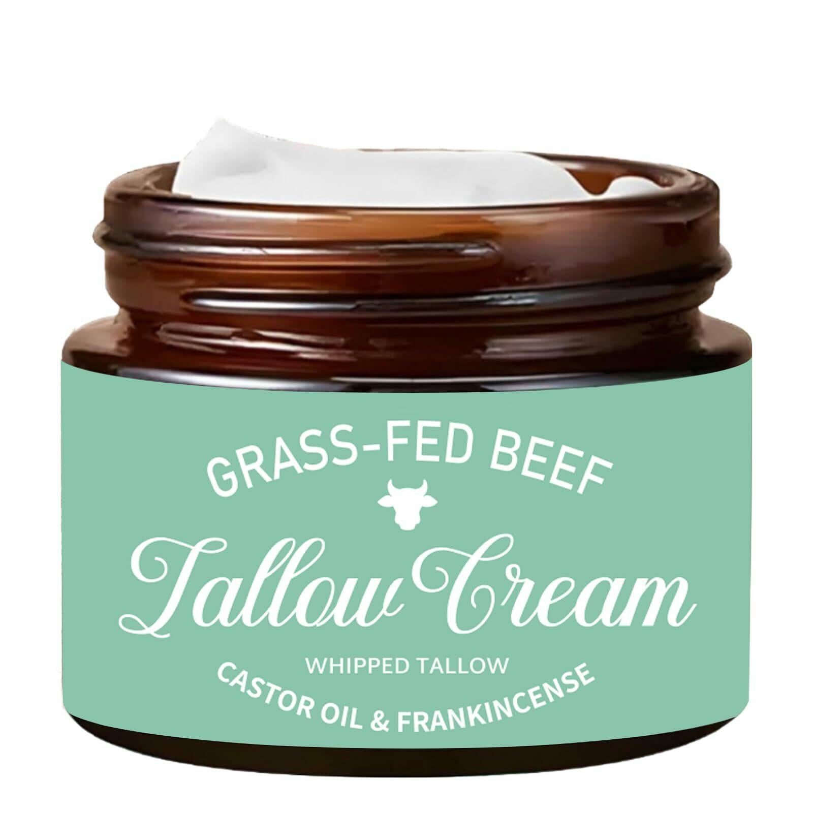 Nichalous Organic Grass Fed Whipped Tallow Cream with Castor Oil & Frankincense