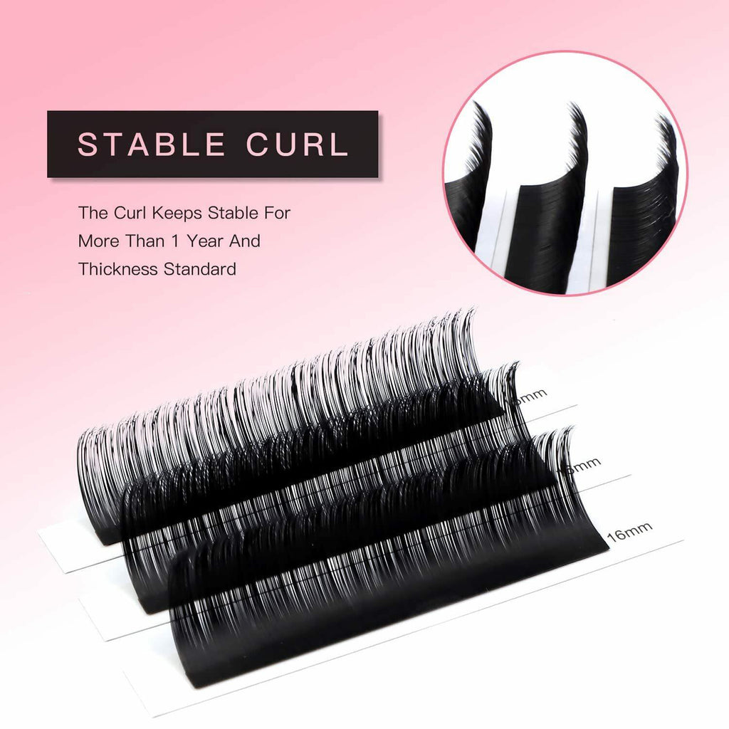 TDANCE Premium DD Curl 19mm Semi Permanent Individual Eyelash Extensions 0.05mm