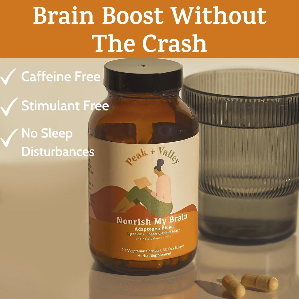 Peak + Valley Nootropic Brain Support Supplement for Memory & Focus with Lion's