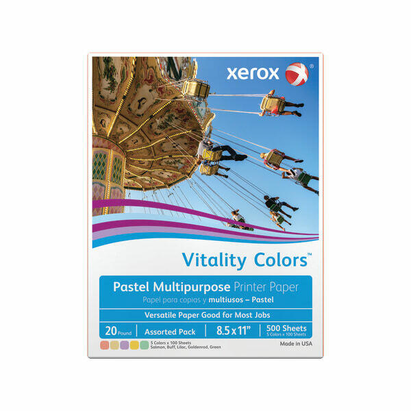 Xerox® Vitality Colors™ Multipurpose Printer Paper  Letter Paper Size  20 Lb