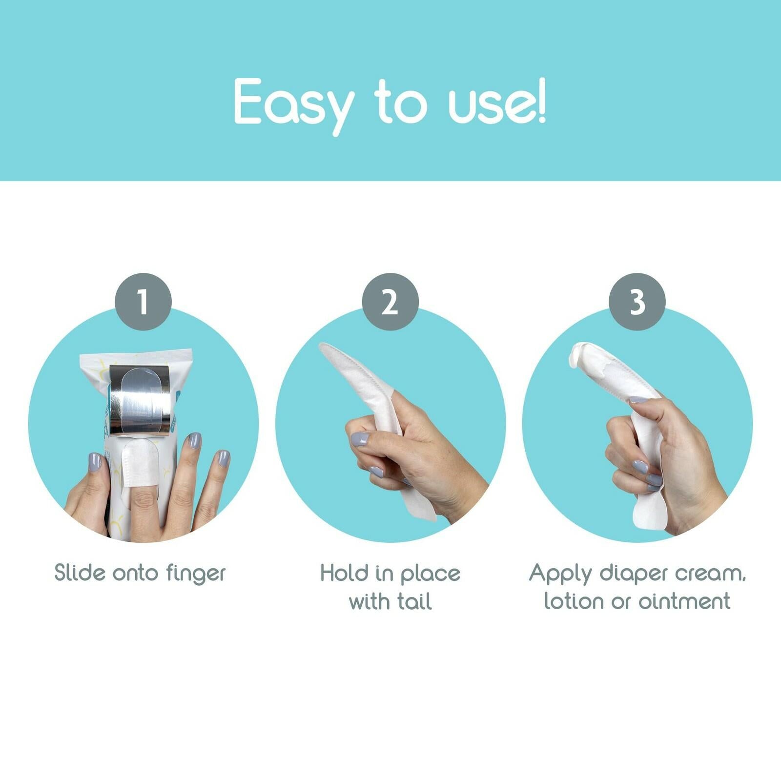 Baby Brezza Finger Shields - Mess Free Diaper Rash Cream Applicator – Keeps