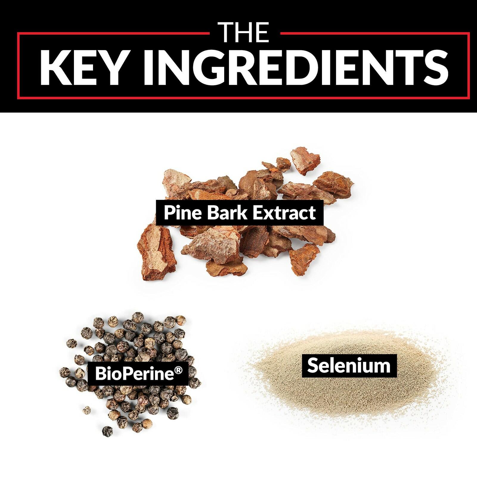 FORCE FACTOR Pine Bark Extract, Traditionally Used to Support Nitric Oxide