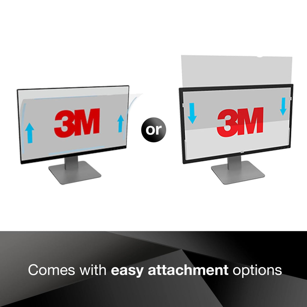 3M Privacy Filter for 20" Widescreen Monitor (PF200W9B), Black