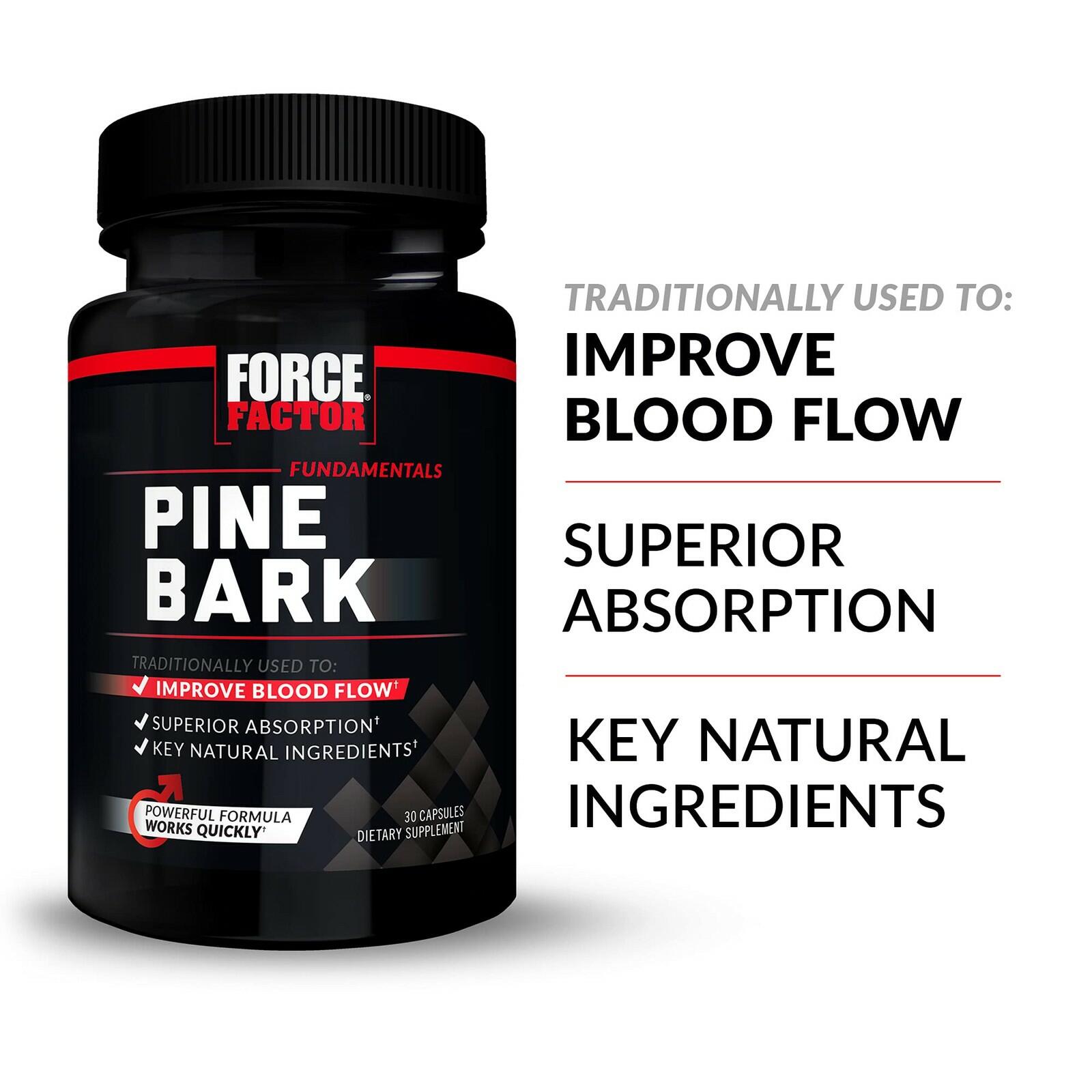 FORCE FACTOR Pine Bark Extract, Traditionally Used to Support Nitric Oxide