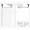 AT-A-GLANCE 2025 Desk Calendar Refill, Daily, 3-1/2" x 6", Standard, Loose-Leaf