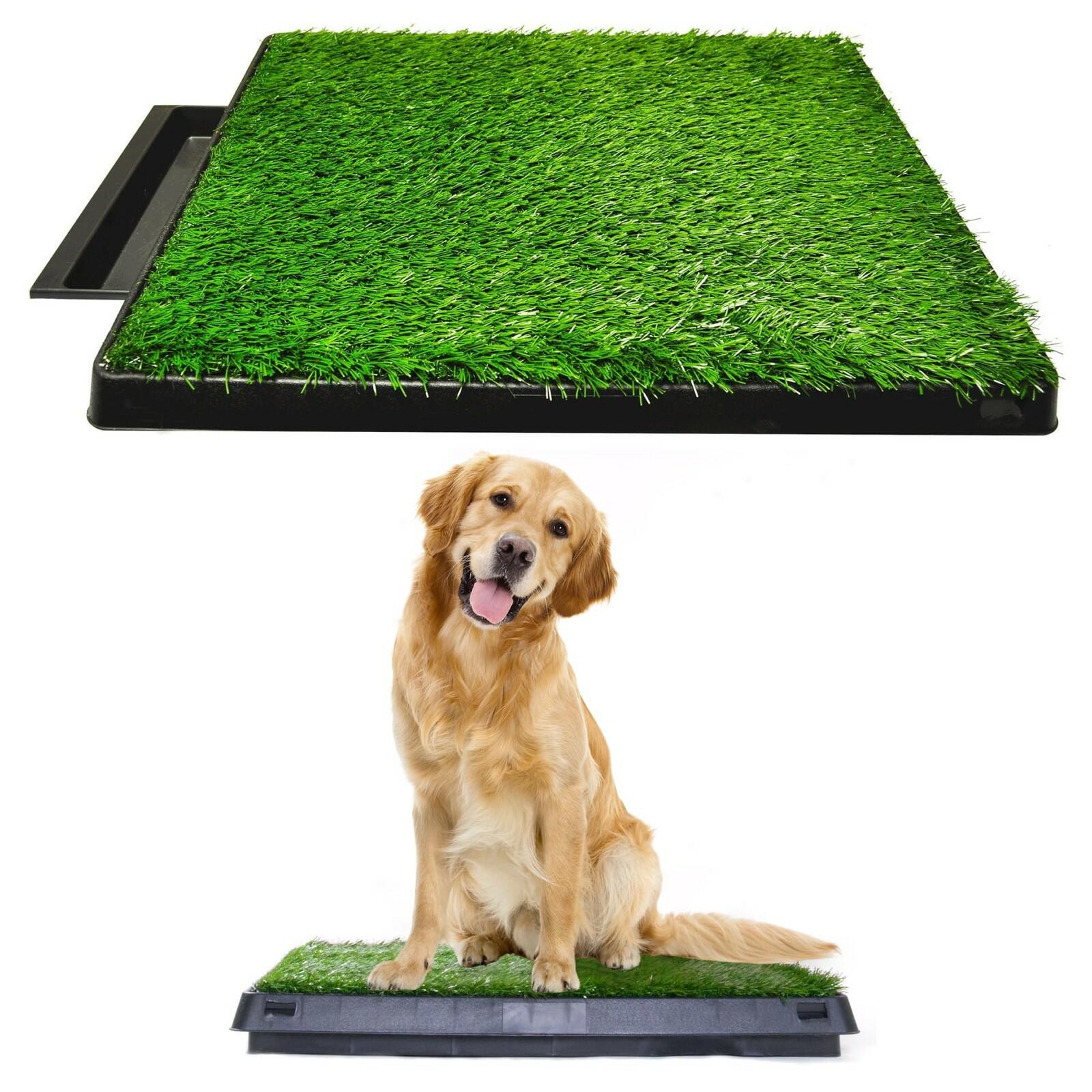 Downtown Pet Supply Dog Grass Pad with Tray, 20 x 30 w/Drawer - Outdoor and