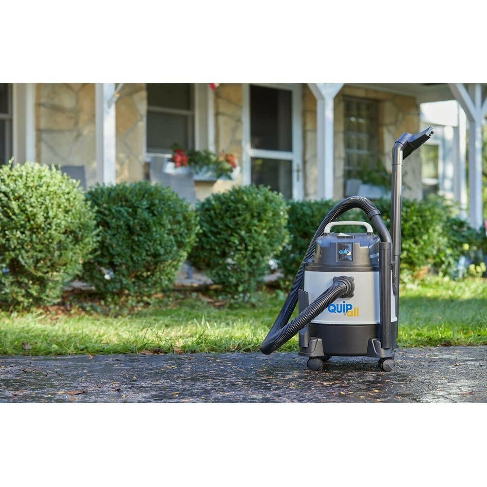 Quipall EC813-1000 1000-Watt 3.2 Gallon Plastic Tank Wet/Dry Vacuum