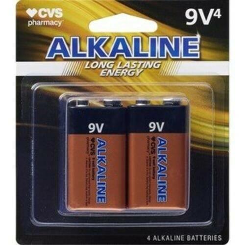 CVS Health Alkaline Batteries 9V, 4CT