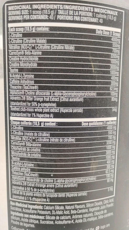 Cellucor C4 Ultimate Pre Workout Powder Orange Mango 40 Servings New Sealed