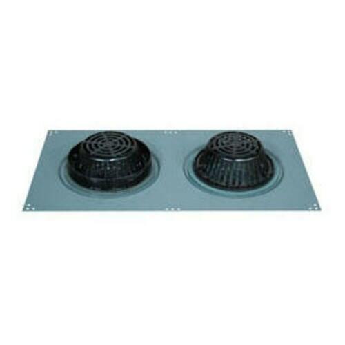 868-D1503 Roof and Overflow Drain With Receiver, 3 in Outlet, Cast Iron Drain