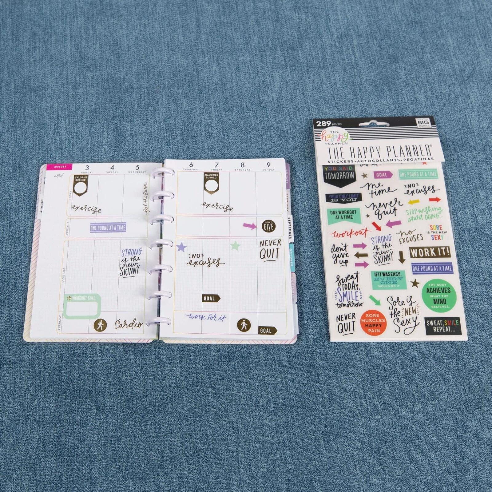 me & my BIG ideas Themed Stickers - The Happy Planner Scrapbooking Supplies -