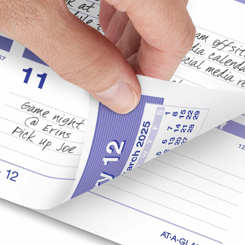 AT-A-GLANCE 2025 Desk Calendar Refill, Weekly, 6" x 7", Flip-A-Week (SW705X5025)