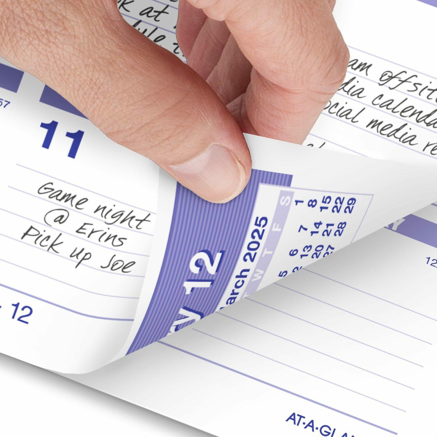 AT-A-GLANCE 2025 Desk Calendar Refill, Weekly, 6" x 7", Flip-A-Week (SW705X5025)