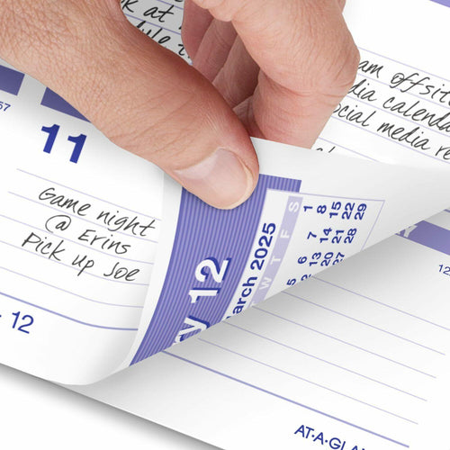 AT-A-GLANCE 2025 Desk Calendar Refill, Weekly, 6" x 7", Flip-A-Week (SW705X5025)