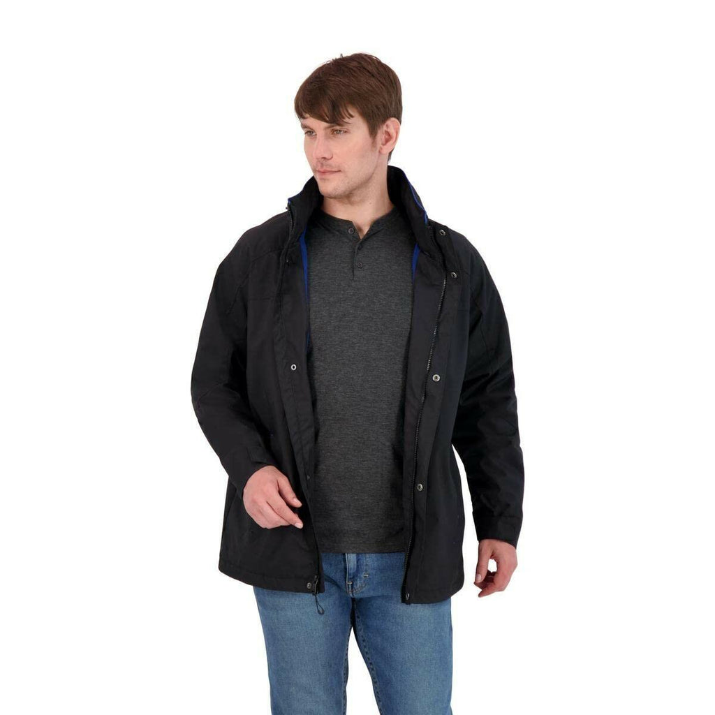 IZOD Men's Water Resistant Midweight Jacket with Polar Fleece Lining, Olive, S