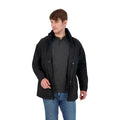 IZOD Men's Water Resistant Midweight Jacket with Polar Fleece Lining, Olive, S