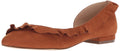 Callisto Women's LYRA Ballet Flat, tan Suede, 6 M US