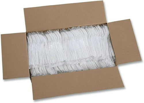 Boardwalk Heavyweight Wrapped Polypropylene Forks White 1000/Carton BWKFORKHWPPW