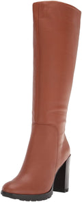 Kenneth Cole Women's Women's Justin 2.0 Knee High Boot, Cognac, 5.5