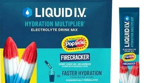 Liquid I.V. Hydration Multiplier Popsicle Firecracker - 6 Sticks