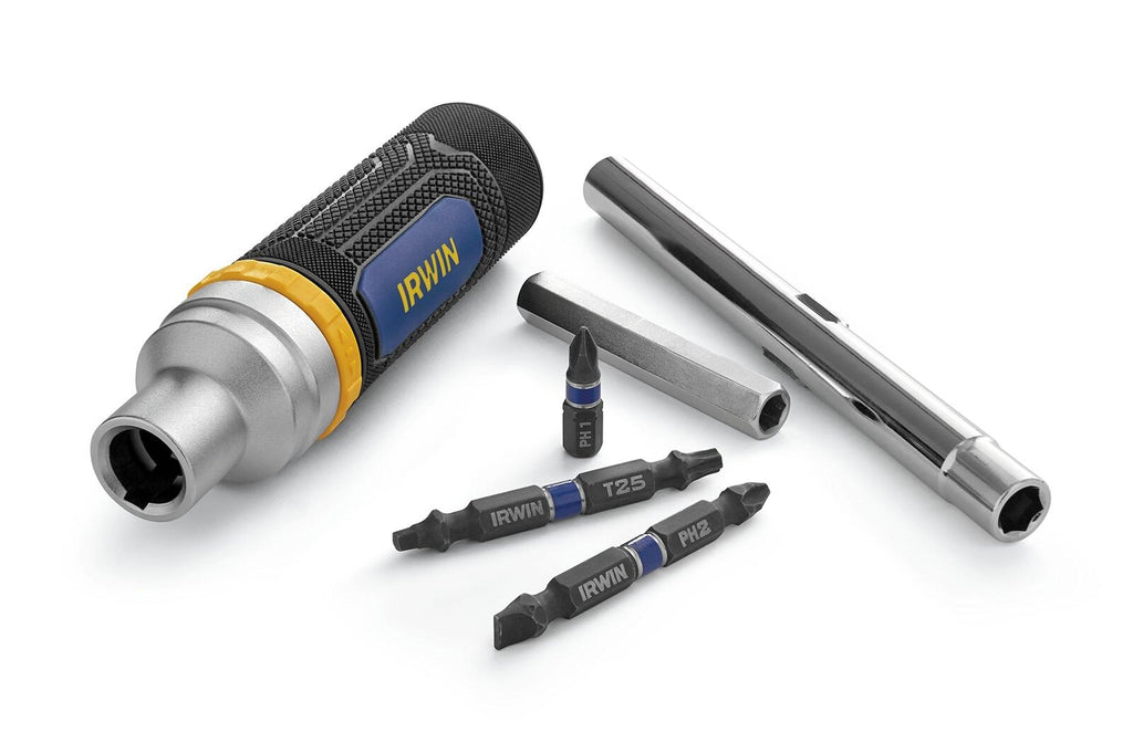 IRWIN 8-in-1 Ratcheting Screwdriver 1948774 Multi-Bit Tool