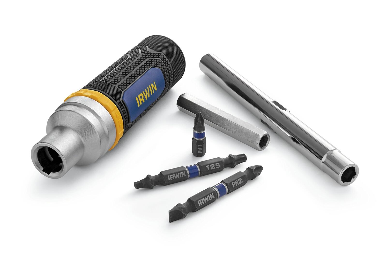 IRWIN 8-in-1 Ratcheting Screwdriver 1948774 Multi-Bit Tool